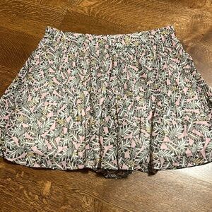 Palm leaf flowy shorts (set)